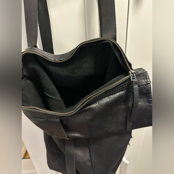 Pal Offner Black Leather Backpack - Picture 3 of 9